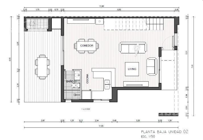 Venta casa de tres dormitorios y dos baños muy próxima al C