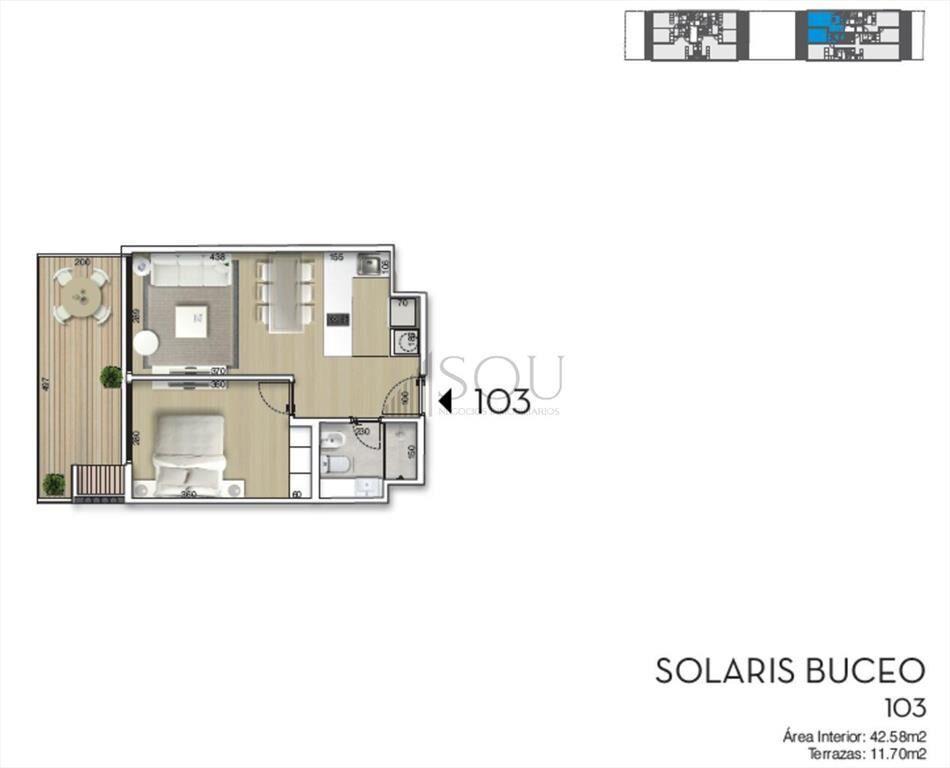 Venta Apartamento de 1 dormitorio en Buceo