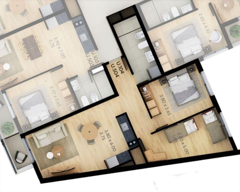 Venta Apto a Estrenar 2 Dorm balcón, Parque Batlle