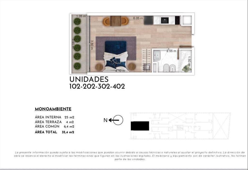 Venta de Monoambiente en Malvín