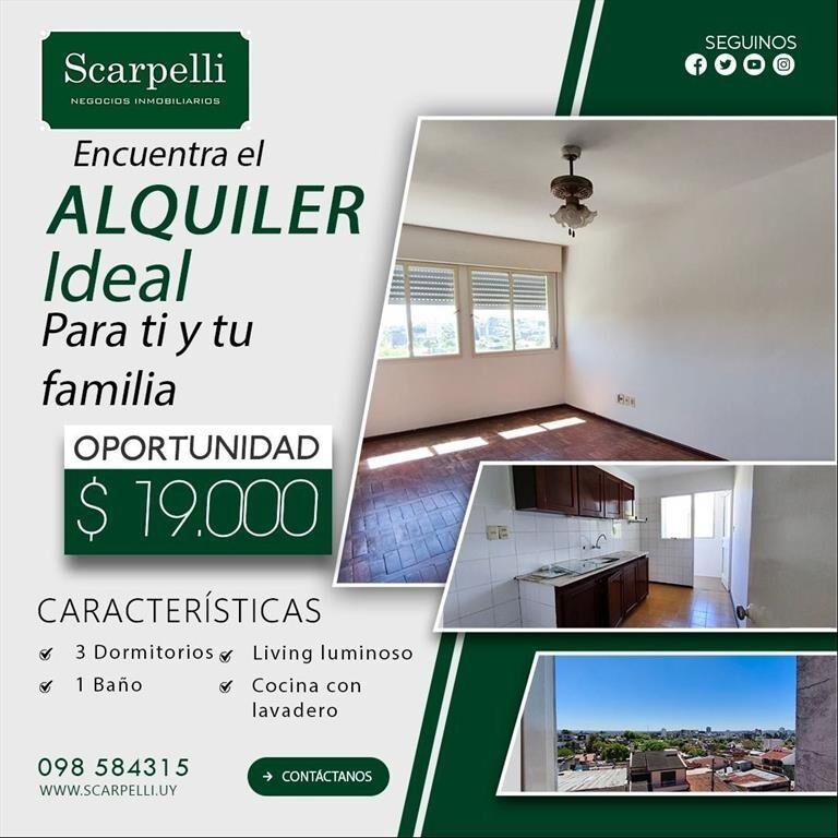 Alquiler Apartamento Rivera 3 Dormitorios 1 Baño