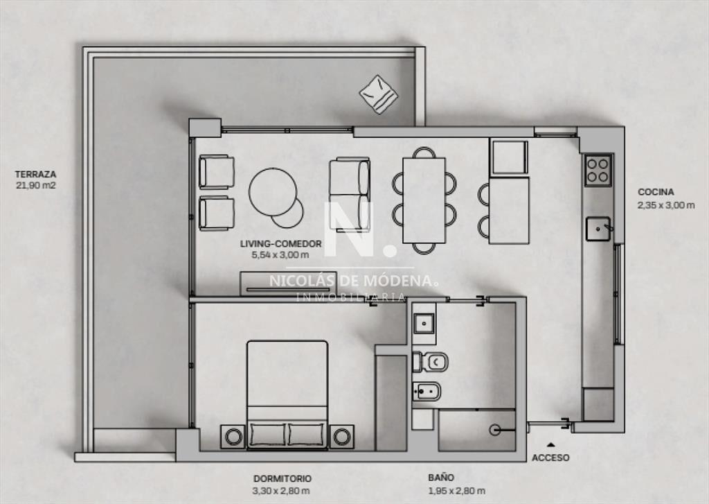 Apartamento en venta, en Mansa, Punta del Este de