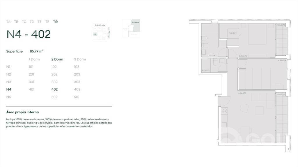 Venta apartamento de 2 dormitorios en Carrasco