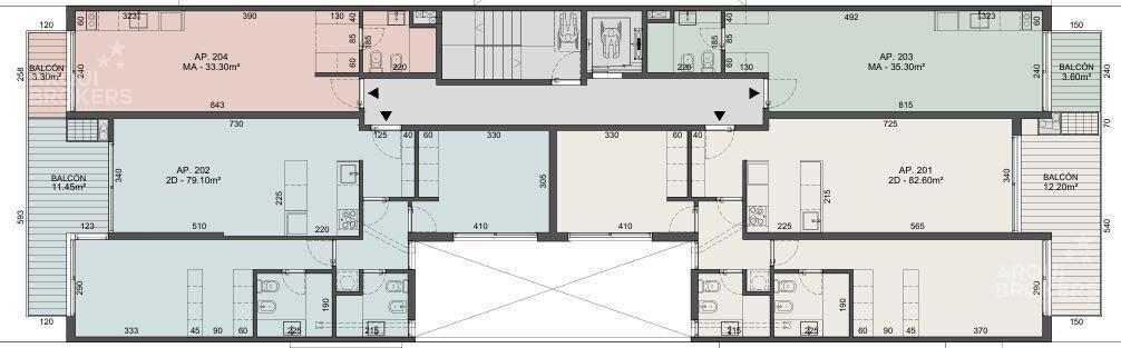 Apartamento de dos dormitorios en venta en Malvín - 201
