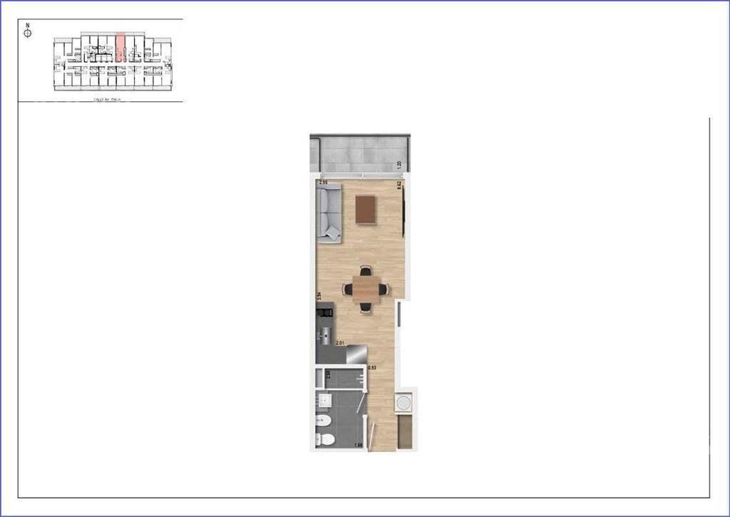 Apartamento monoambiente en venta en Buceo - 110