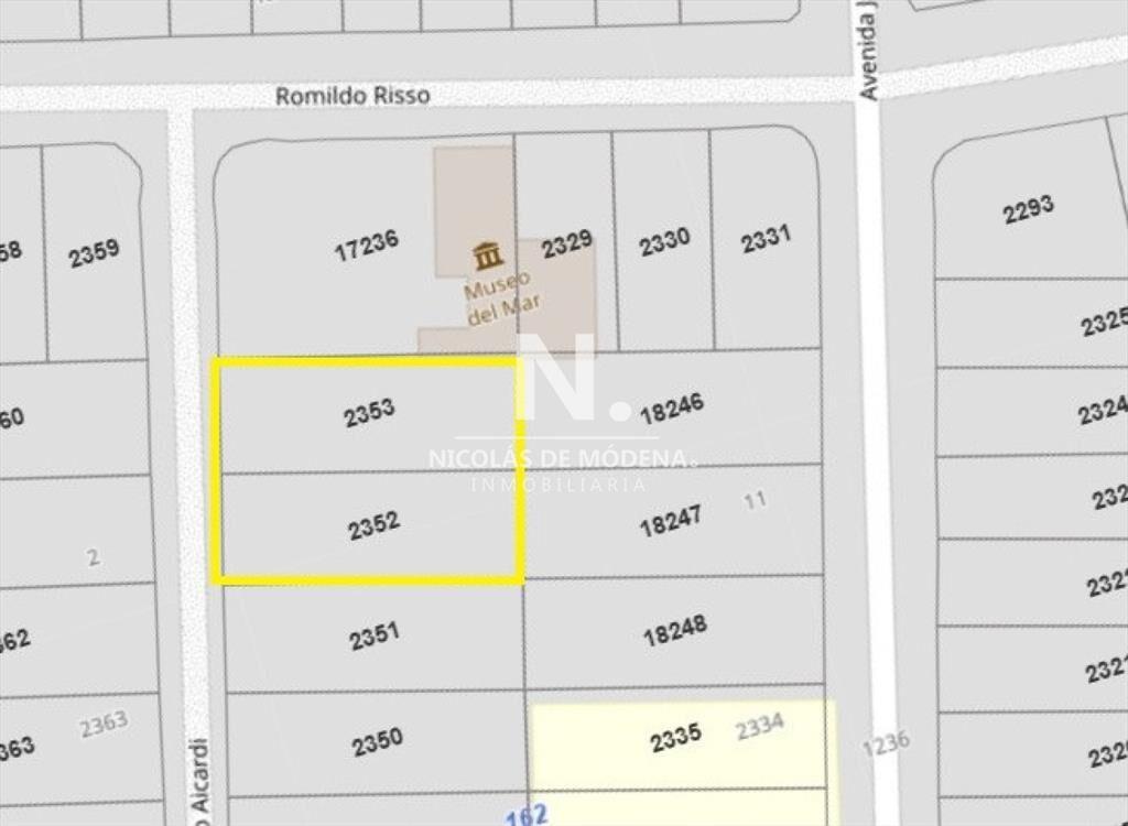 Terreno de 1700 mts 2 a la venta en La Barra El