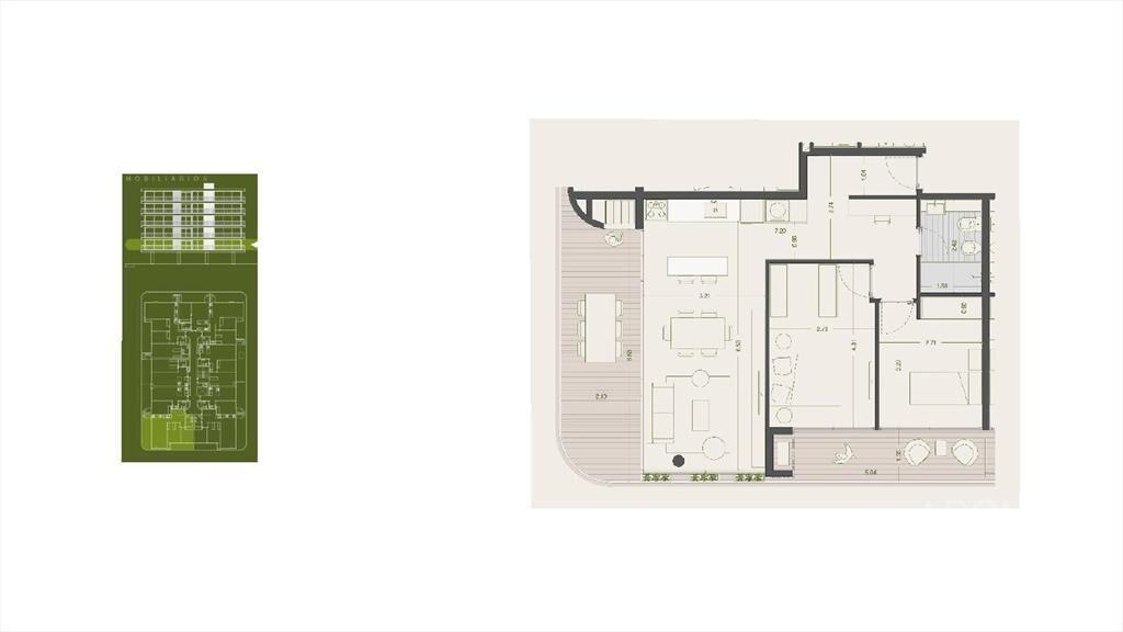 Apartamento de dos dormitorios en venta en Ciudad de la Cos