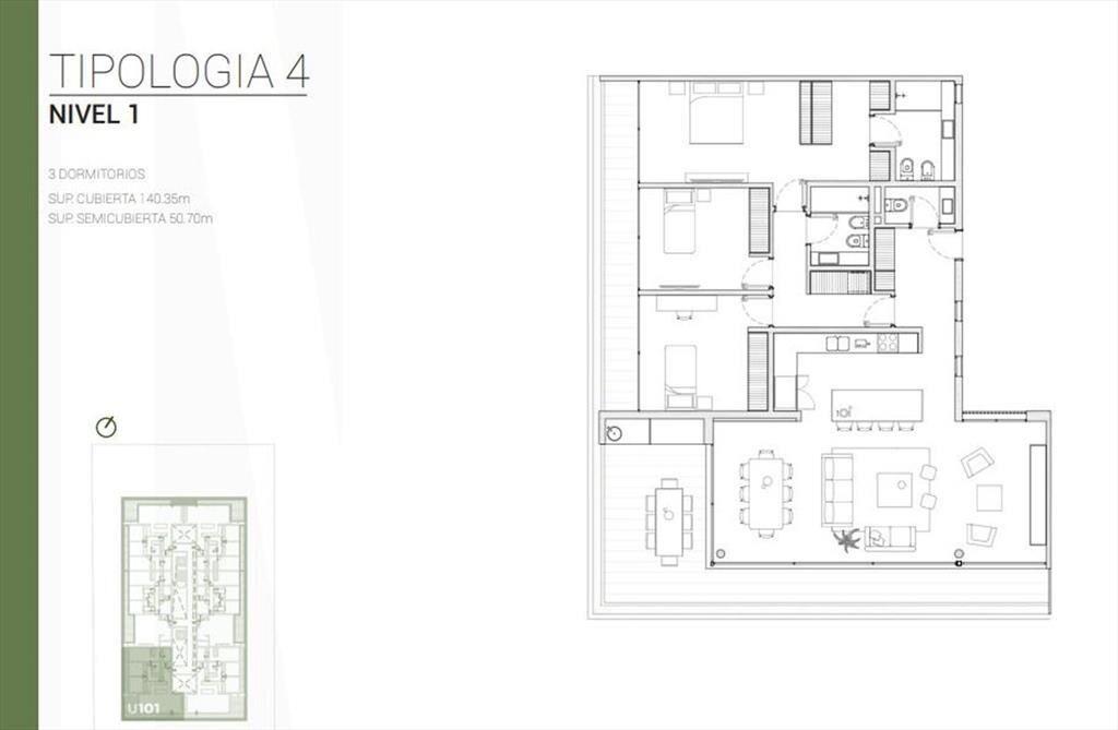 VENTA DE EXCLUSIVOS APARTAMENTOS 3 Y 4 D CARRASCO