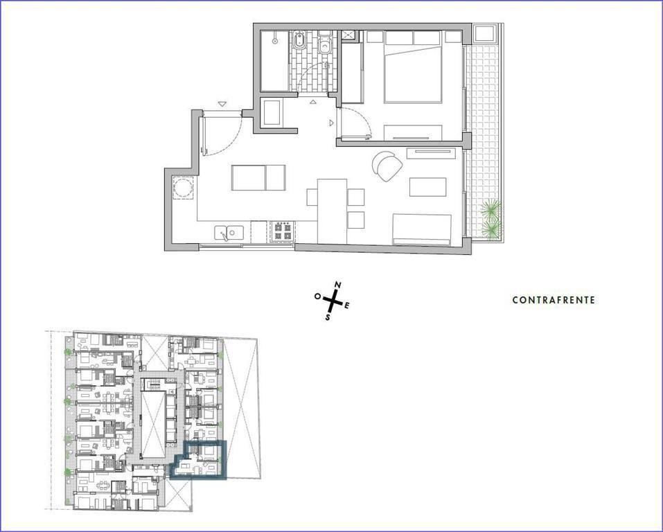 Apartamento  de un dormitorio en venta en Pocitos - 307