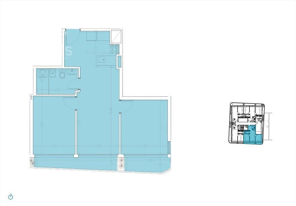 Apartamento de dos dormitorios en venta en Palermo -1302