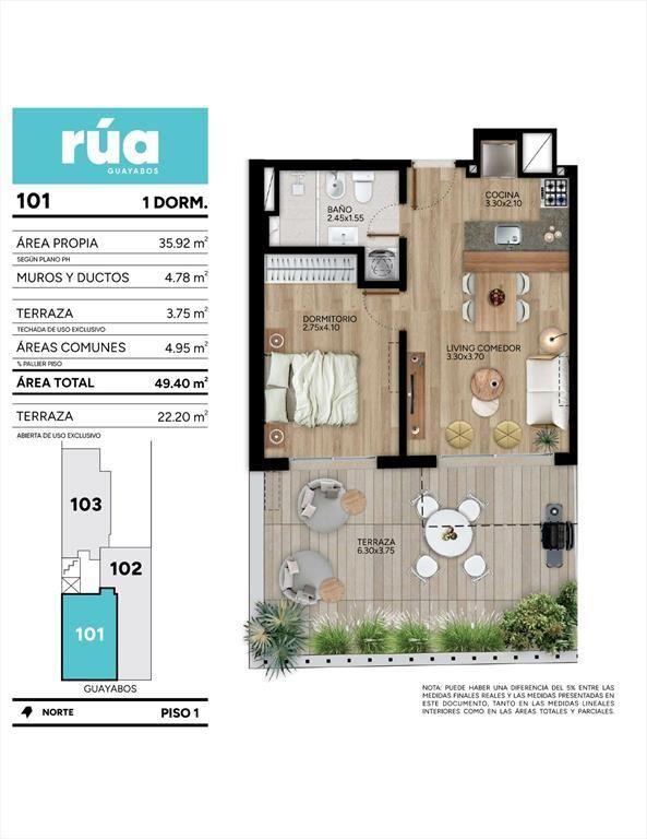 VENTA APTO 2 DORMITORIOS CORDÓN SUR