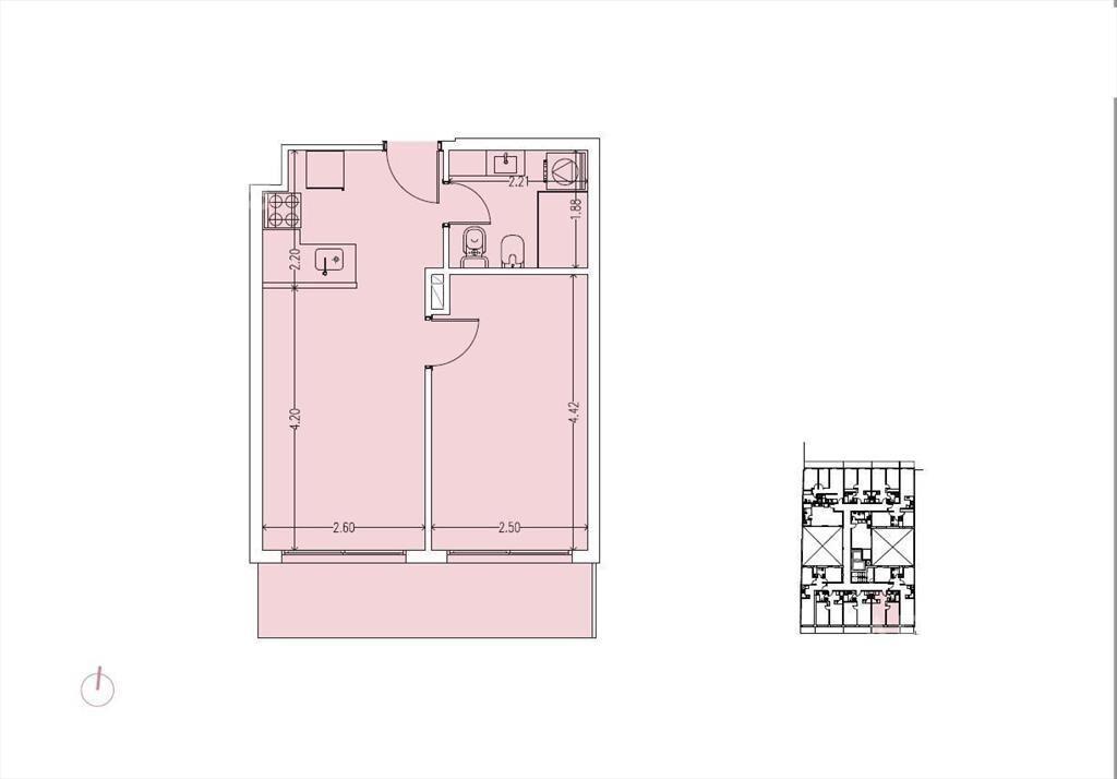 Apartamento de un dormitorio en venta en Cordón - 802