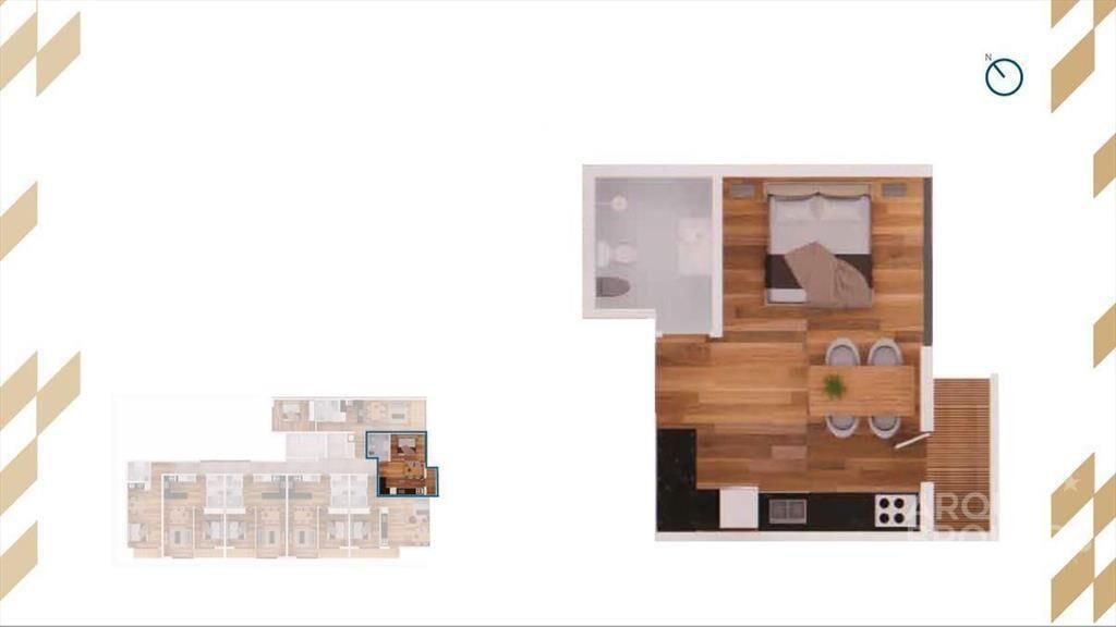 Apartamento monoambiente en venta en Cordón - 706