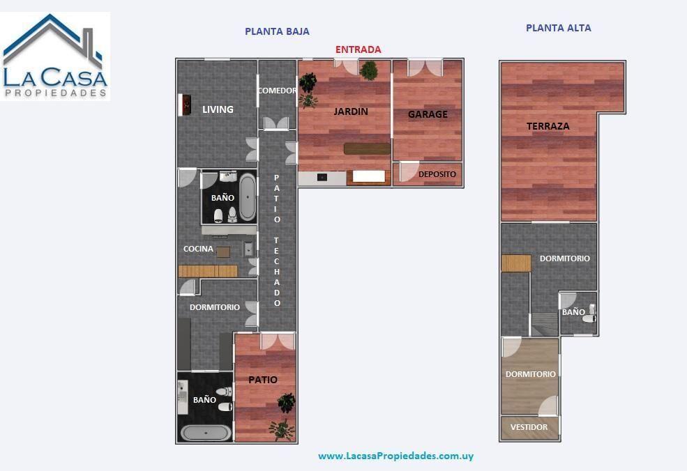 Venta de Casa de 3 dormitorios y garage en Pocitos