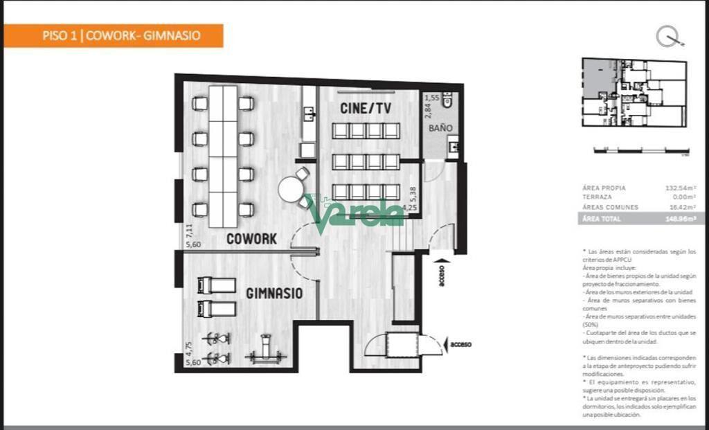 VENTA APTO Cordon, 1 dormitorio, a estrenar, con