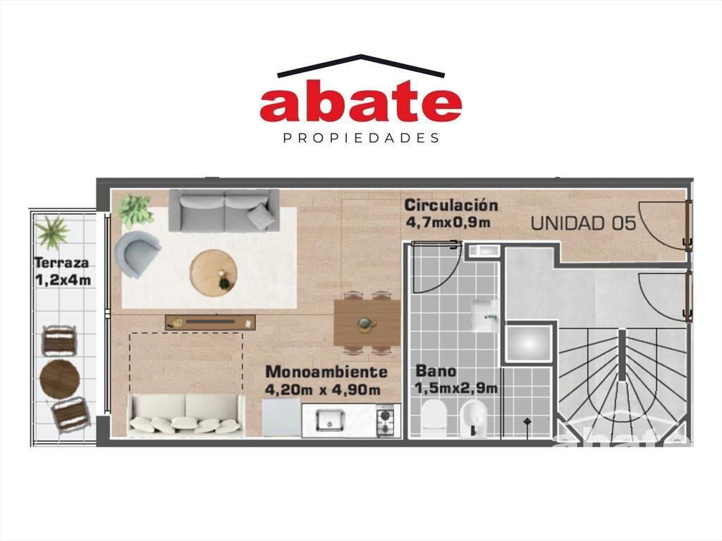 Venta apartamento monoambiente en Punta Carretas
