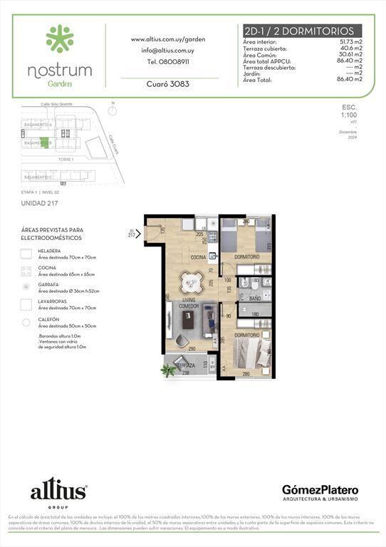 VENTA 2 DORMITORIOS NOSTRUM GARDEN PRADO
