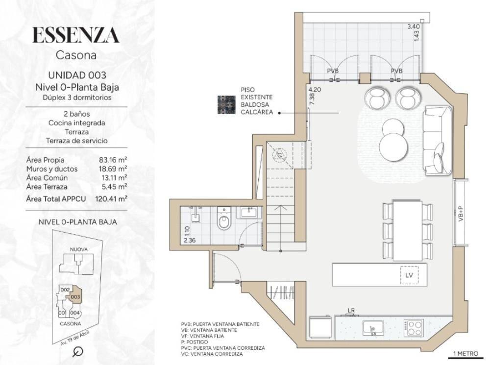 Venta apartamento 3 dorm en Prado, 19 de Abril y Agraciada