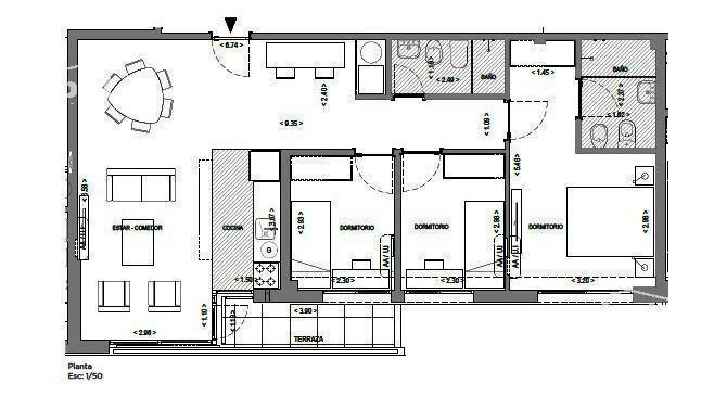 Venta Apartamento 3 dormitorios. Piso 5. Luminoso. Con rent