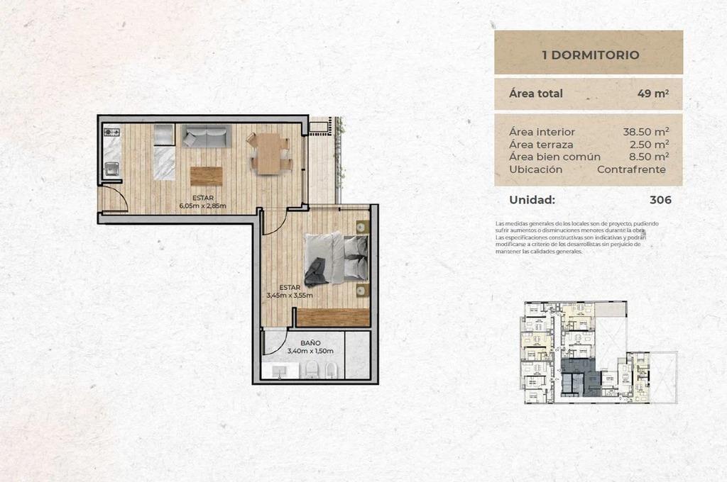 Venta de apartamento de 1 dormitorio en Katara, Centro
