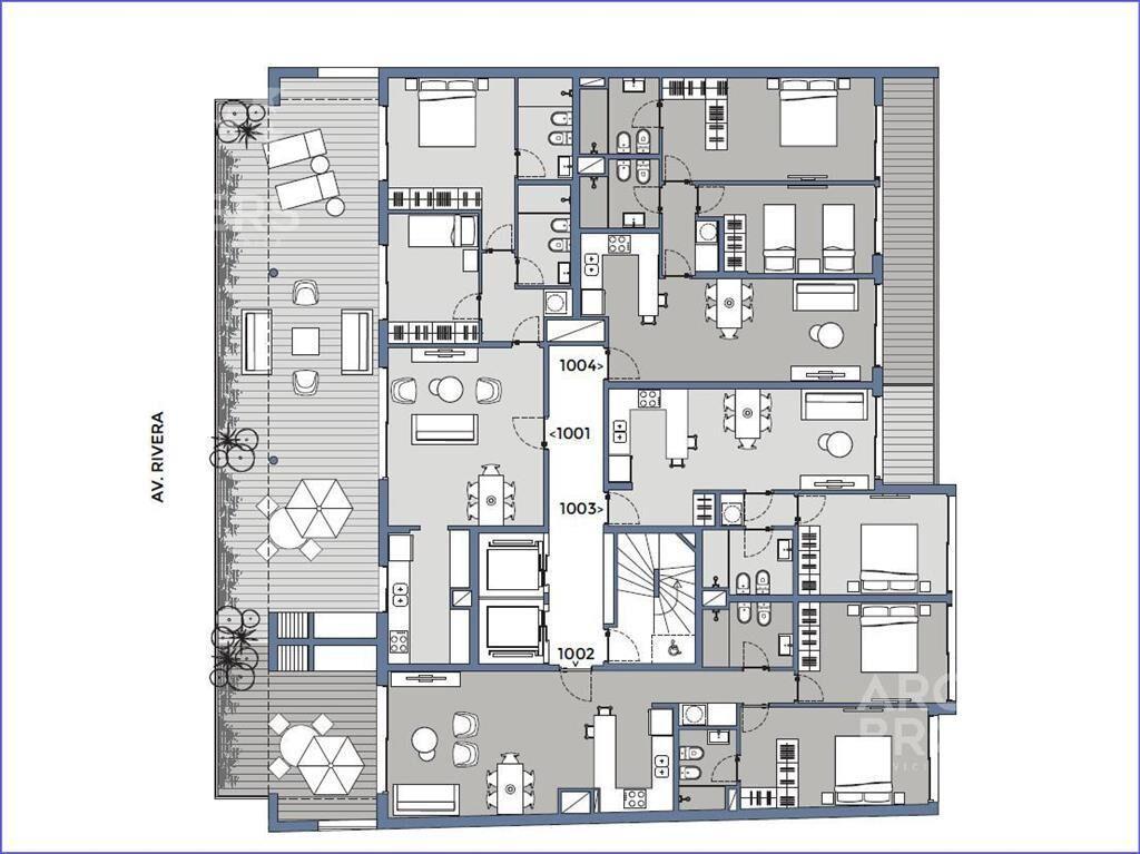 Apartamento penthouse de un dormitorio en venta en Pocitos