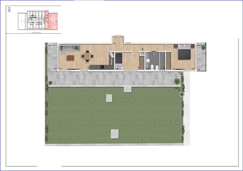 Apartamento penthouse de dos dormitorios en venta en Buceo