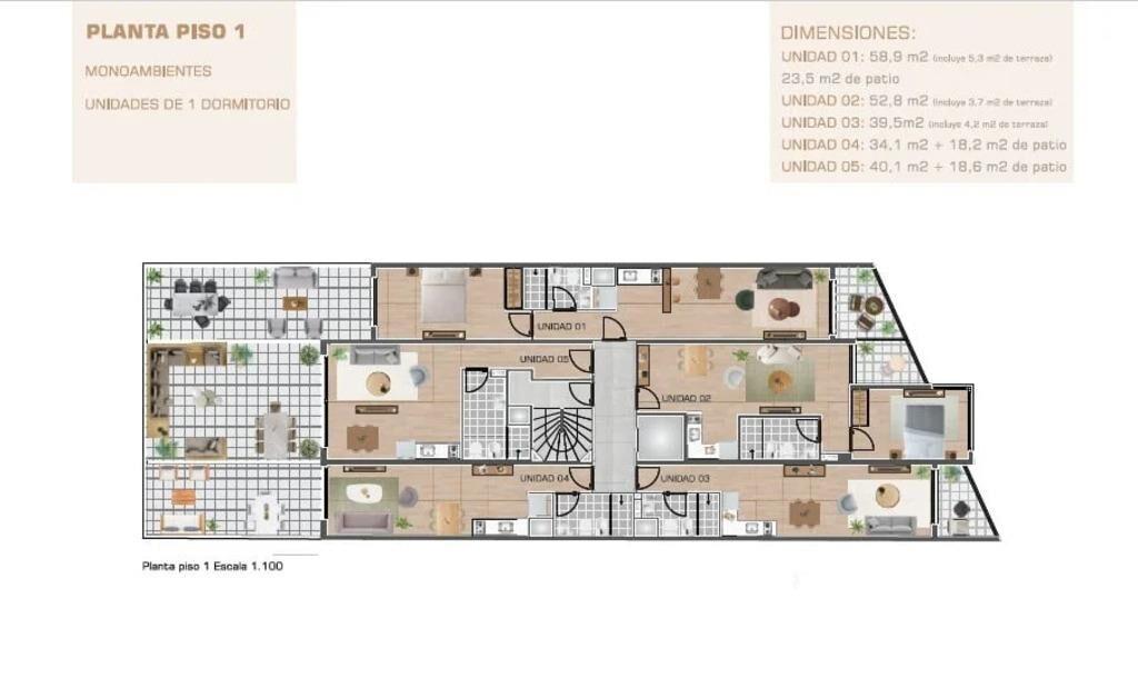Venta de apartamento 1 dormitorio SISU, Punta Carretas