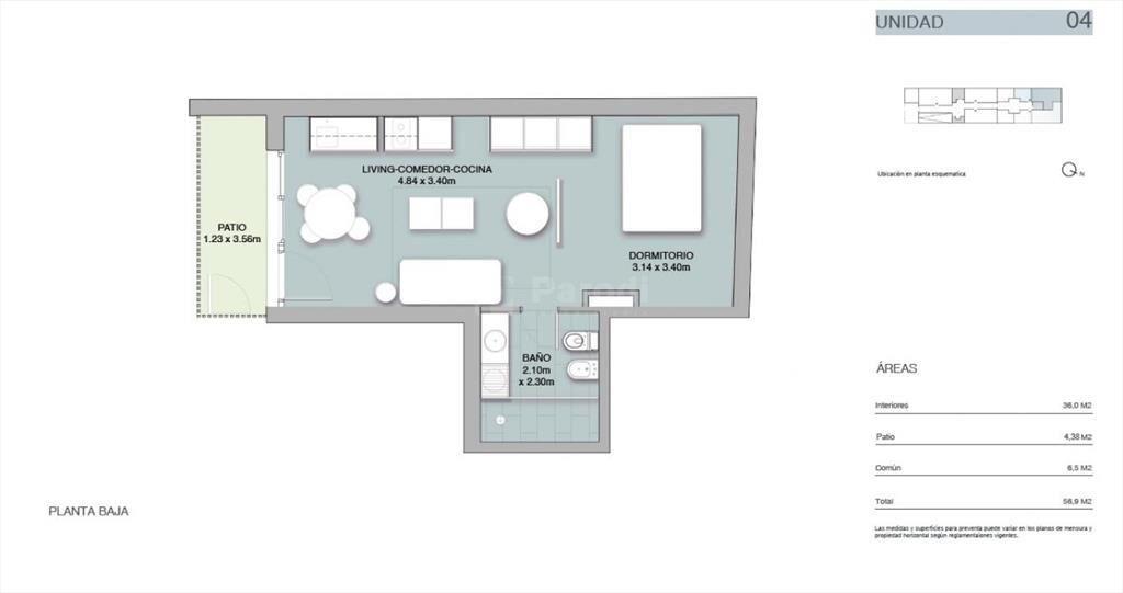 PARODI VENTA APARTAMENTO POCITOS  MONOAMBIENTES DUPLEX PENT