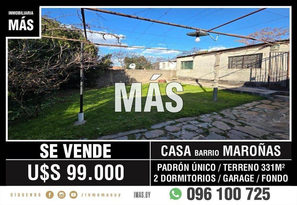 Casa Venta Garage Maroñas Montevideo iMas.uy LC *...