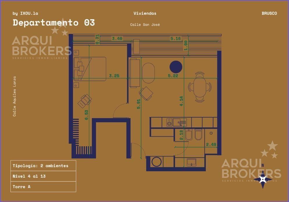 Apartamento de 1 dormitorio en venta en Centro - 1003A