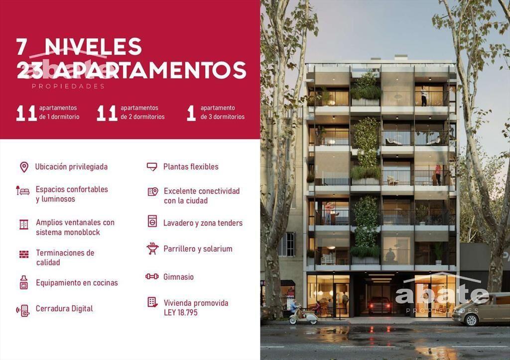 Venta apartamento dos dormitorios en Barrio Sur con terraza