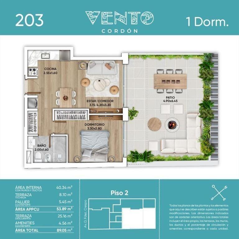 Venta Apartamento 1 Dormitorio