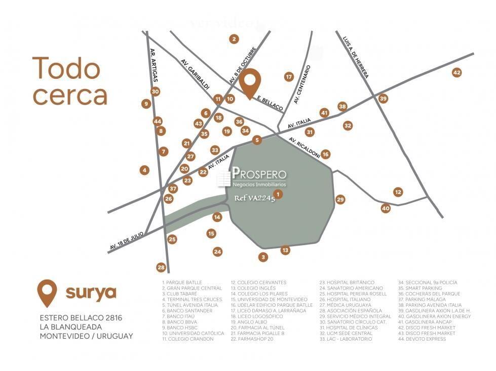 VA2245/p/1 Venta Casas 1dorm La Blanqueada Patio Terraza