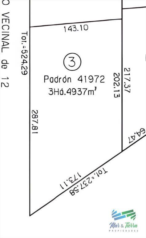 En venta chacra 3,5 hectareas, proxima ruta 39, a