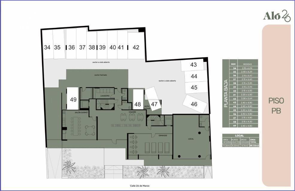 Apartamento de un dormitorio en venta en Pocitos - 307