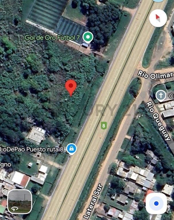 Venta de terreno sobre Ruta 8, ideal Galpón 179.900 +fina...
