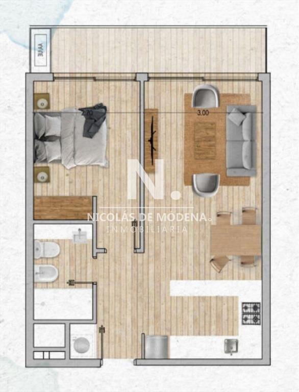 Apartamento de 1 dormitorio en Venta a  Estrenar Pocitos Nu