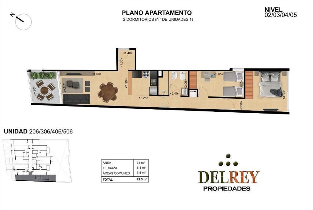 Venta Apartamento - Tres Cruces DELREY PROPIEDADES