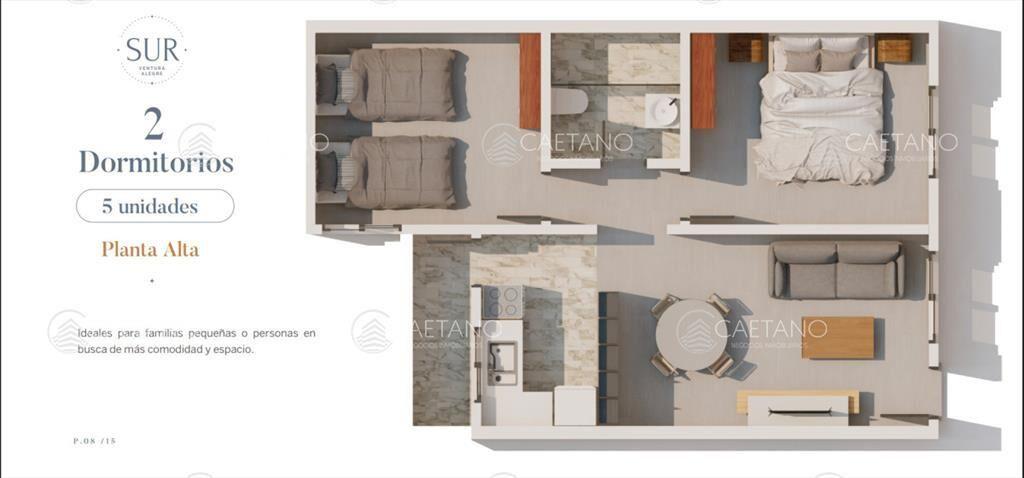 Venta apartamento 2 dormitorios. Maldonado.
