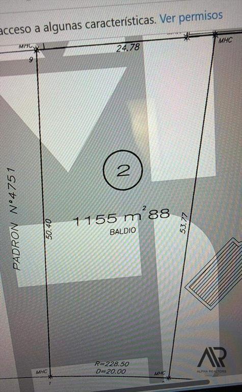 Terreno en venta de 1125m2 ubicado en Cantegril