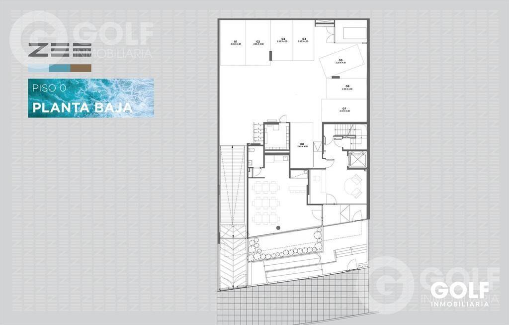 Venta de apartamento de 1 dormitorio con terraza en rambla