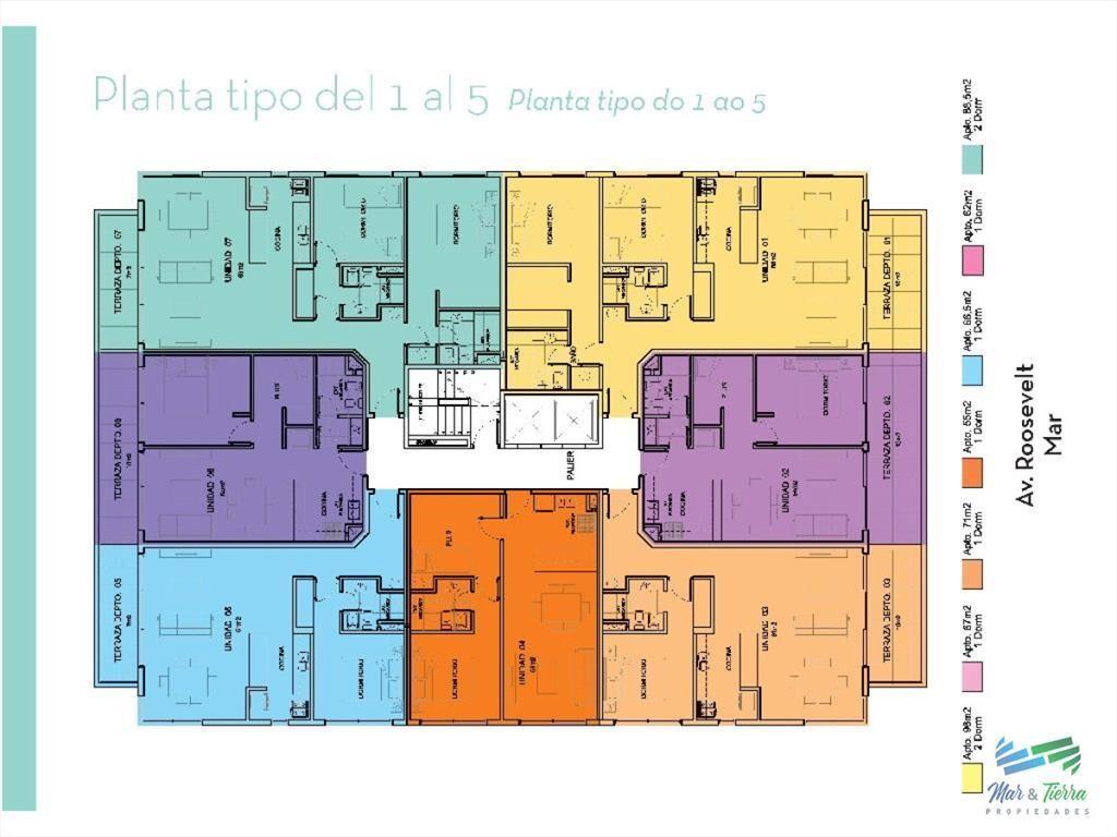 Apartamento en Roosevelt, 2 dormitorios *