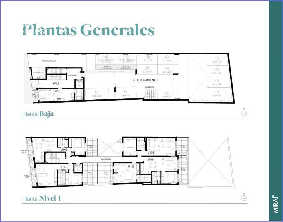 Apartamento de un dormitorio con patio en venta en Cordón -