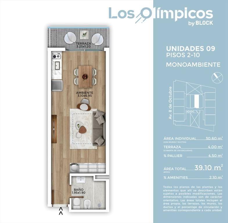 Venta Monoambiente Olimpicos By Block Marzo 2026
