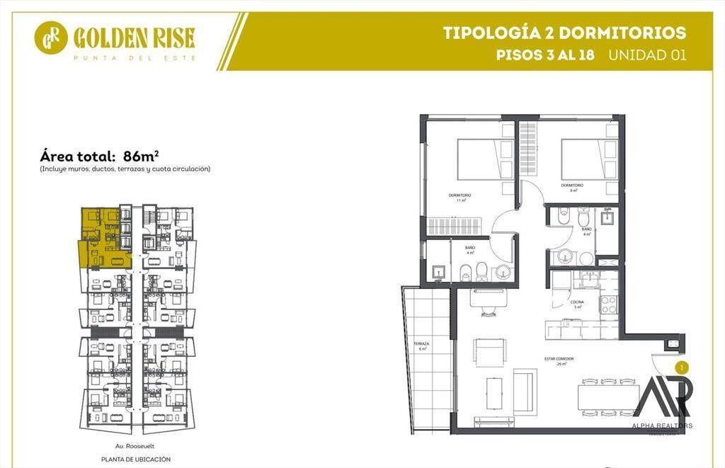 Apartamento en venta de 2 dormitorios en Cantegril