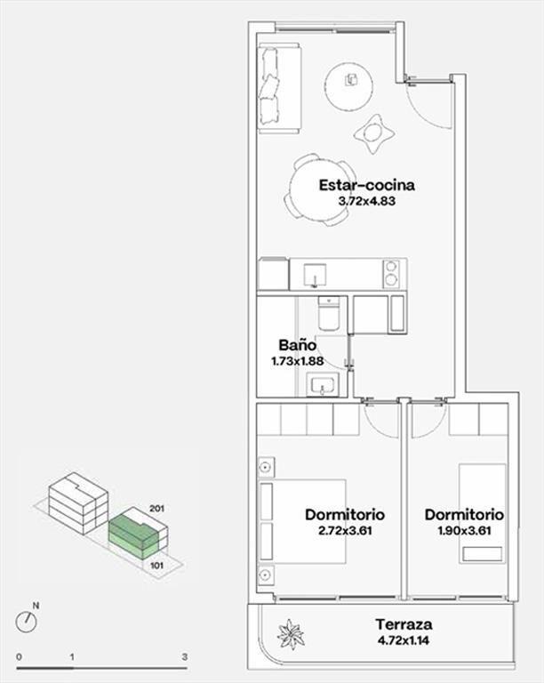 Vende Apartamento 2 dormitorios Malvin con Rooftop