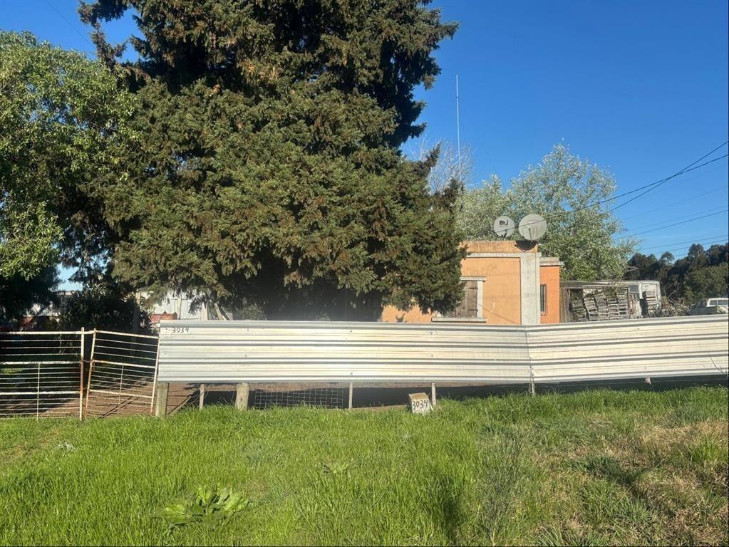 Terreno tipo chacra con casa y galpónes, con 205 m de frent