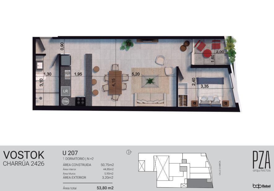 Venta Apartamento 2 Dormitorios en Pocitos