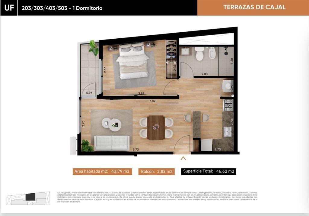 Venta apartamento 1 dormitorio en La Blanqueada