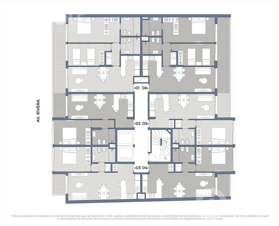 Venta de apartamento de 2 dormitorios en Pocitos